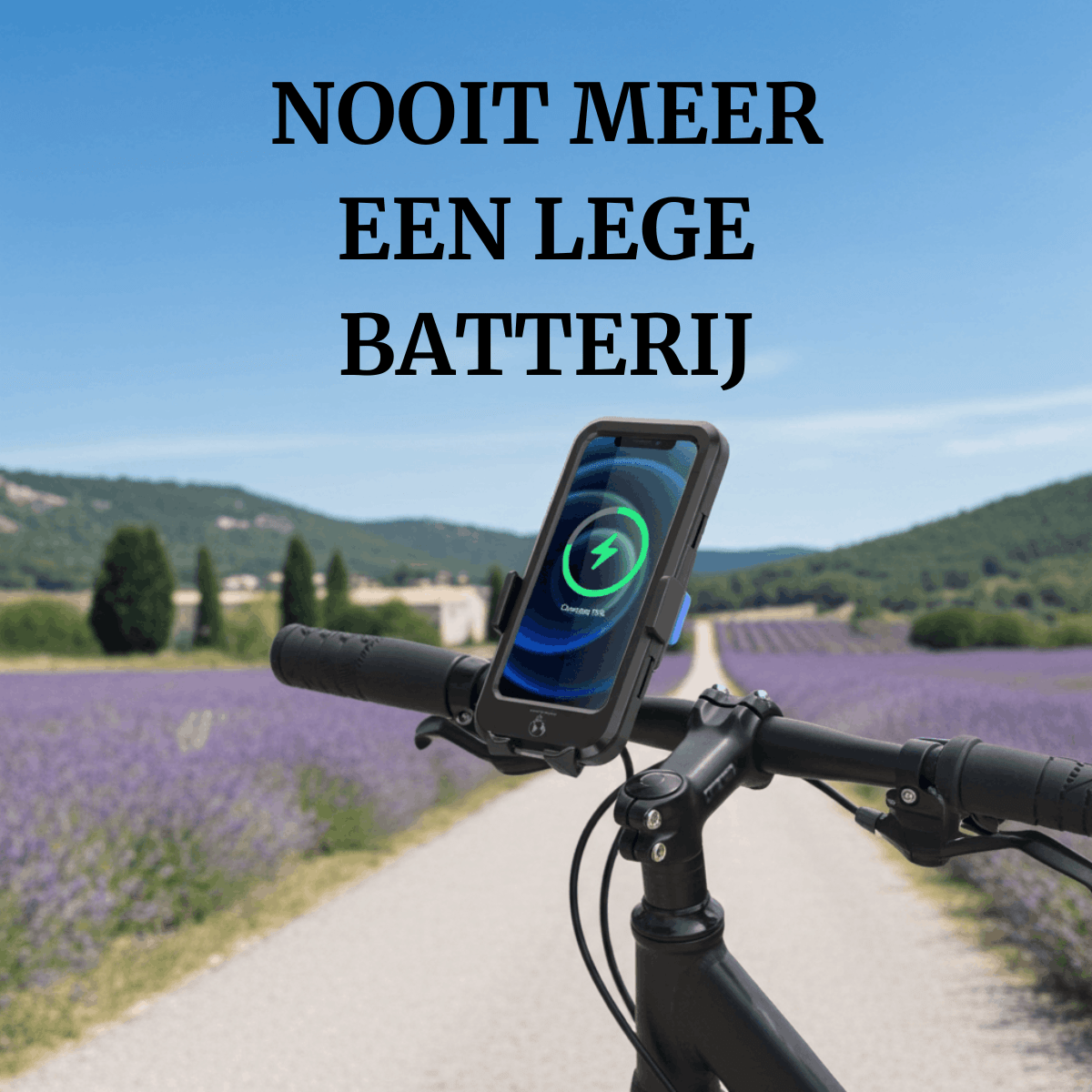 Fiets Telefoonhouder Met Draadloze Powerbank (waterdicht) - BikePackerz